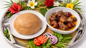 fried muchomo & kalo