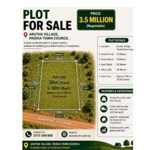 affordable plot for sale in gira village, paidha town council – ugx 3.2m negotiable