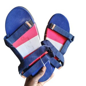 brown leather slides for men – classic casual sandals in paidha